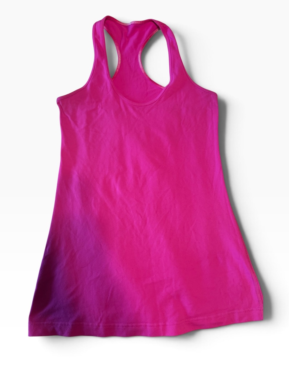 lululemon athletica Hot Pink Racerback Tank Top - Picture 2 of 3